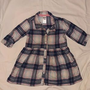 Girls 24 month multicolored button up dress